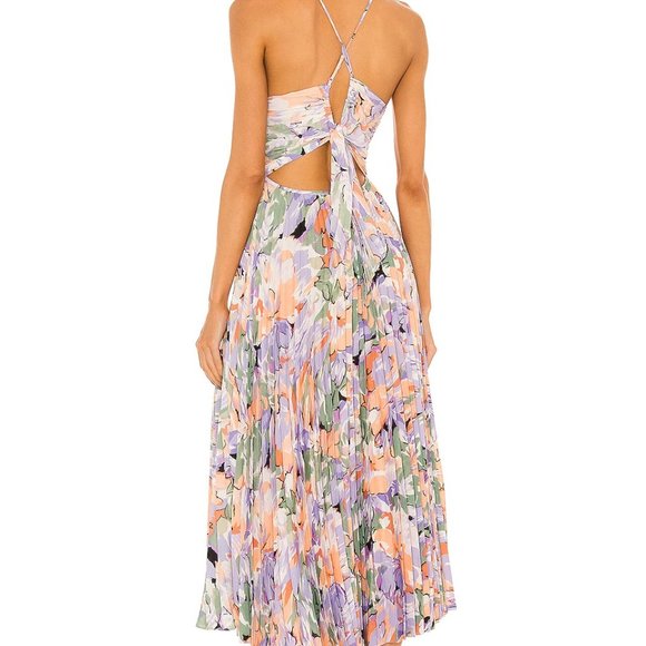 ASTR the Label | Blythe Dress | Coral Multi | Size M - Picture 3 of 3